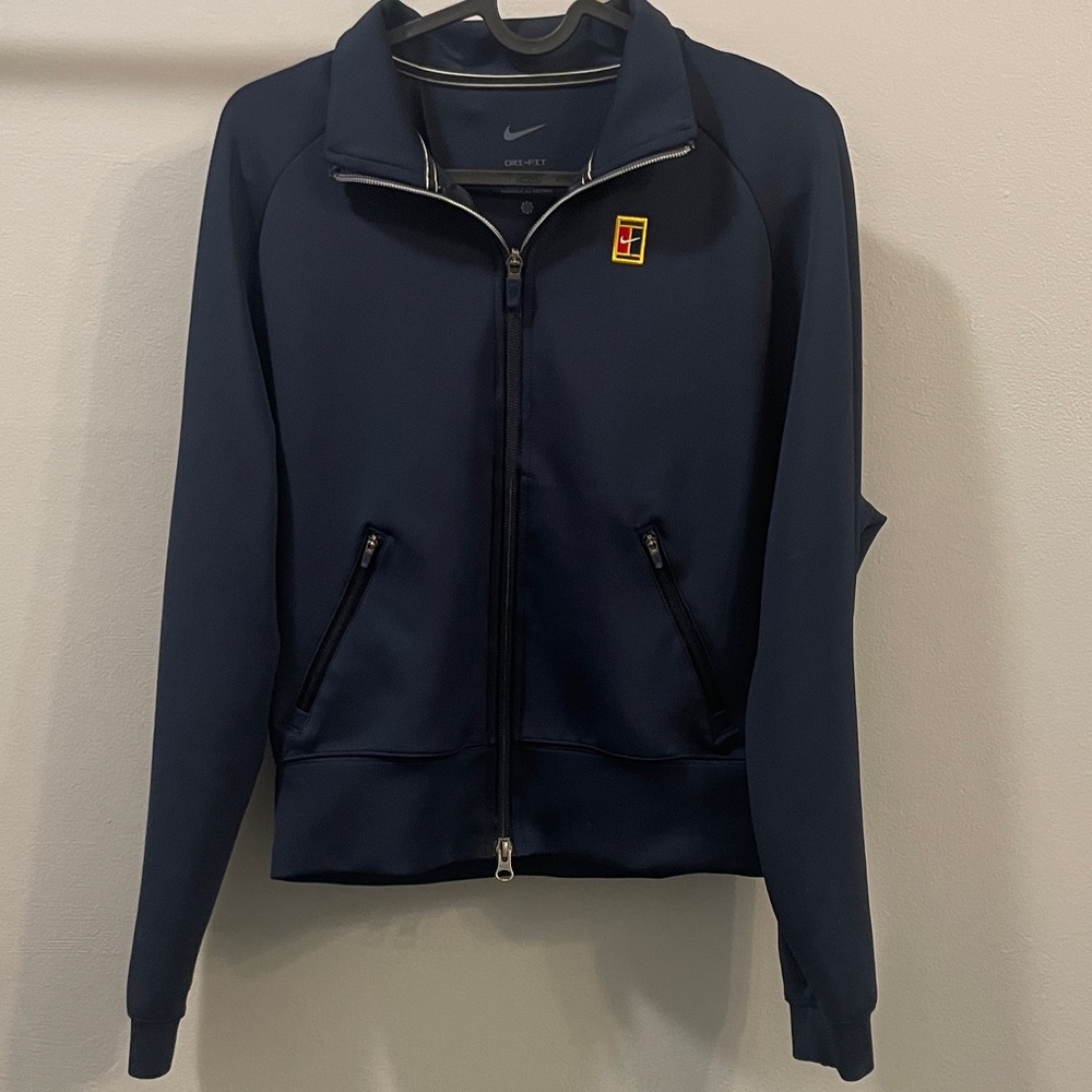 Nike Dark Blue Heritage Court Tennis Jacket